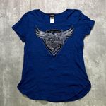Harley Davidson Y2k Blue Suburban Motors Shirt Photo 0