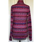 Nike Women's  Pro Running 1/2 Zip Dri Fit Shirt Red Purple Black Size Large Photo 2