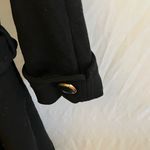 Kate Spade : Black Winter Wool (95%) Trench Coat- Gold Tone Accents Photo 6