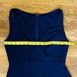 After Six  Women’s 6 R Blue Midnight Lux Chiffon V Neck Floor Length Maxi Dress Photo 4