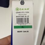 Gaiam  Deep Blue Turtleneck Sweatshirt Side Zippers Size XL NWT Photo 7