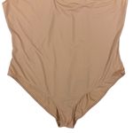 Parade 2XL High Cut Bodysuit Seamless Scoop Neck Minimalist Tan Size XXL Photo 2