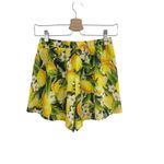 Show Me Your Mumu  Martine‎ Shorts Citrus Lemon Print Yellow Size Small Photo 4