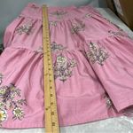 LC Lauren Conrad xl Pink Floral midi Maxi three tier flare Skirt Photo 6