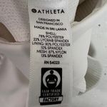 Athleta  Zone Bra White Powervita Fabric Strappy Back Removable Cups Size Medium Photo 5