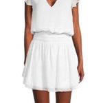 Ramy Brook NWT  Simona dress white dress with silver sparkle M Photo 1