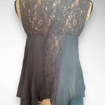 Free People  FP ONE Women's Gray Lace Sleeveless Boho Tunic‎ Top XS | EUC Photo 1