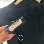 Pretty Little Thing PLT black ring front cut out long sleeve knit Photo 2