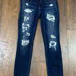 American Eagle Super Stretch Distressed Jegging Crop Dark Wash Jeans Photo 0