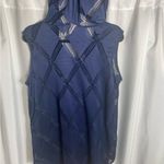 Alexa & Stella Women’s Plus Size 1X Blue Sleeveless Swim Cover Up Pullover Photo 2