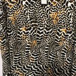 NWT AVENUE WO SIZE 26/28K KNIT DRESS ANIMAL LEAF PRINT CRISS CROSS BACK NEW Black Photo 4