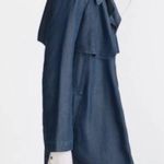 ZARA Belted Denim Trench Coat Photo 1