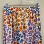 Farm Rio Anthropologie Vibrance Maxi Skirt Multicolor Pastel Leopard Boho Tassel Photo 7