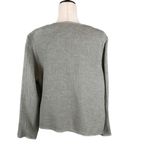 Adrienne Vittadini  gray linen blend open cardigan L Photo 3