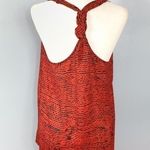 Carven Orange and Black Twist Racerback Top SZ L Size L Photo 2