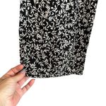 Olivaceous  Black & White Leaf Print Lightweight Lounge Pants Women Sz S Photo 2