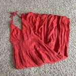 Free People Rust Orange Halter Wide Leg Lace Embroidered Jumpsuit Photo 1