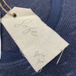 Joie ‎ Yasmine Blue V-Neck Waffle Knit Long Sleeve Top Size S New Made in USA Photo 2