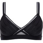 Women's Graphic Bralette Passionata by Chantelle Size Med=34 NWT #0423 Black Photo 0