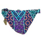 Daniel Cremieux NWT CREMIEUX Tribal Goddess Side Loop Hipster Bikini Bottom Size L Large Photo 1