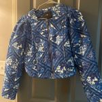 Blue quilted coat Size M Photo 0