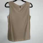 Coldwater Creek  Tan Shell Sequin Embellishment Sz M 10-12 Photo 4