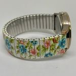 Decree  ladies quartz watch 35mm pink rhinestones floral stretch band running Photo 2