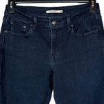 Levi's Levi’s 505 SZ 28 Straight Jeans Stretch Zip-Fly Pockets Mid-Rise Dark Wash Women Photo 1