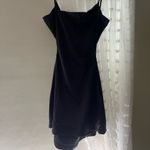 SheIn Black Satin Backless Dress Photo 2