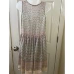 Anthropologie maeve sheer floral Violetta Slip dress colorful  size small Hippie Photo 8