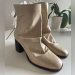 Chelsea and Violet Freedom Ruched Back Zip Block Heel Booties Size 8 Photo 1