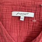 Foxcroft  Pink Crinkle Cotton Button Down Blouse. Size XXL Photo 6
