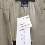 French Connection NWT Warm Gray Sheer 1/2 Sleeve Ruched Sleeve & Pleated Blouse Photo 2