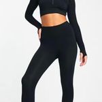 ASOS HIIT By seamless rib 1/4 zip Crop top in black Size Large Photo 5