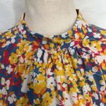 Closet London Dropwaist Dress 10 Cottagecore Boho Floral High Neck Floral Retro Yellow Photo 2