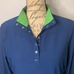 Nike NWOT Golf stretch snap neck performance top with UV protection M Photo 1