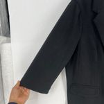 Skies Are Blue  Curvy Blazer Womens 2X Black Stretch Polka Dot Linen Notch Lapel Photo 2