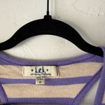Lei Y2k Tank‎ Top Womens Medium Purple Beige Striped Crochet Racerback Photo 3