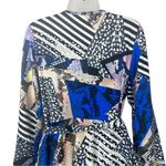 Venus  Paisley Floral Print Sexy V-neck Women Faux Wrap Bohemian Dress Sz M Photo 3