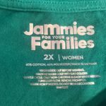 Jammies for your families women’s 2 piece sleep set size 2X. Green Photo 2