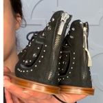 IRO Black Leather Lace Up Studded Gladiator Sandals Euro 41 MSRP $495 Photo 9