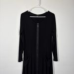 Sun Kim Zipper Dress Size Small Black Photo 2