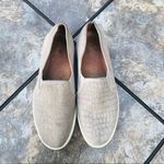 Joie  Huxley Light Gray Croc Embossed Suede Sneakers Sz 7.5 Photo 8