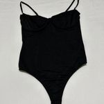 Women’s Streetwear Black Bodysuit Top Sz S Small Photo 0