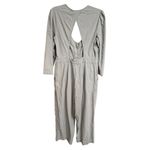 Free People Back Into It Pastel Sage Green Wide Leg Cotton Jumpsuit Large Photo 1