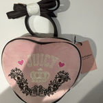 Juicy Couture NWT  Retro Chic Heart Dusty Pink Y2K Crossbody Handbag Viral P Photo 0