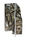 ALLSAINTS NWT ALL SAINTS Carla Metallic Silver Midi Skirt Asymmetric Hem Women's US 12 Photo 6