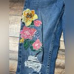 ZARA  Trafulac denim embroidered jeans size 6 Photo 1