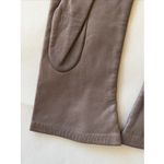 Vintage VTG Lord & Taylor Brown Taupe Silk Lined Leather Gloves Womens 7.5 Photo 6