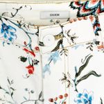 ERDEM Millicent White Multi Floral Crop Jeans Pants 8 Photo 3